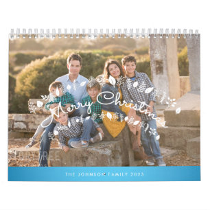 Family Calendar 2025 Merry Christmas