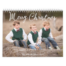 Family Calendar 2025 With Christmas Greetings
