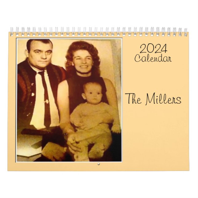 Family Calendar By James Michael Miller 3/10/2024 (Cover)