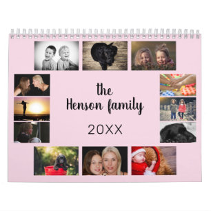 Family Calendar Monthly Photos and Text Keepsake