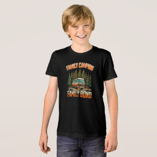 Family Camping Bond: Outdoor Fun and Adventure Tri-Blend Shirt