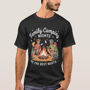 Family Camping Crew– Funny Campfire Group T-Shirt