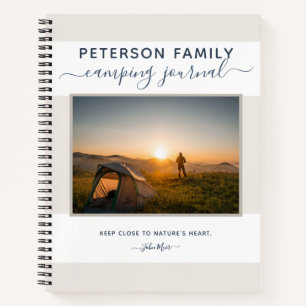 Family Camping Journal personalised template