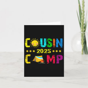 Family Camping Summer Vacation Crew Cousin Camp 20 Card