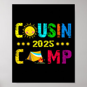 Family Camping Summer Vacation Crew Cousin Camp 20 Poster