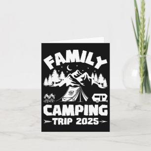 Family Camping Trip 2025 Matching Crew Summer Vaca Card