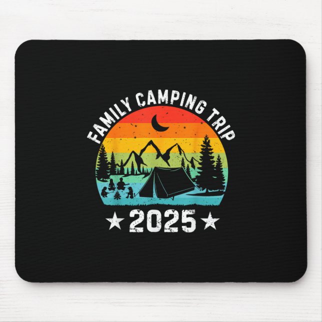 Family Camping Trip 2025 Matching Crew Summer Vaca Mouse Mat (Front)