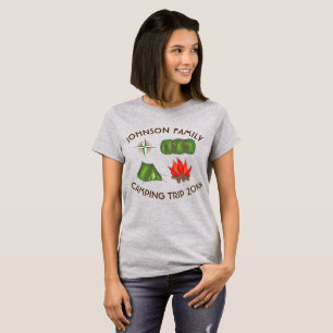 Family Camping Trip Custom Camp Hiking Vacation T-Shirt
