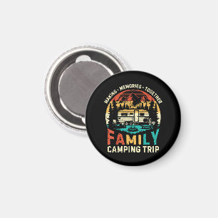 Family Camping Trip Making Memories Together Magnet