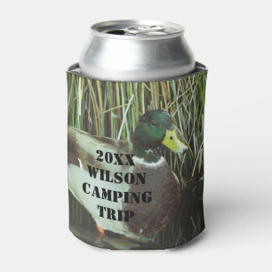 Family Camping Trip Mallard Duck Photo Nature Can Cooler