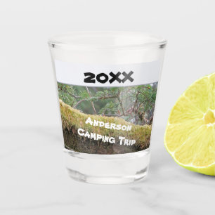 Family Camping Trip Rustic Outdoor Vacation Shot Glass