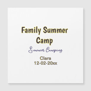 Family camping vacation custom add name dateSummer