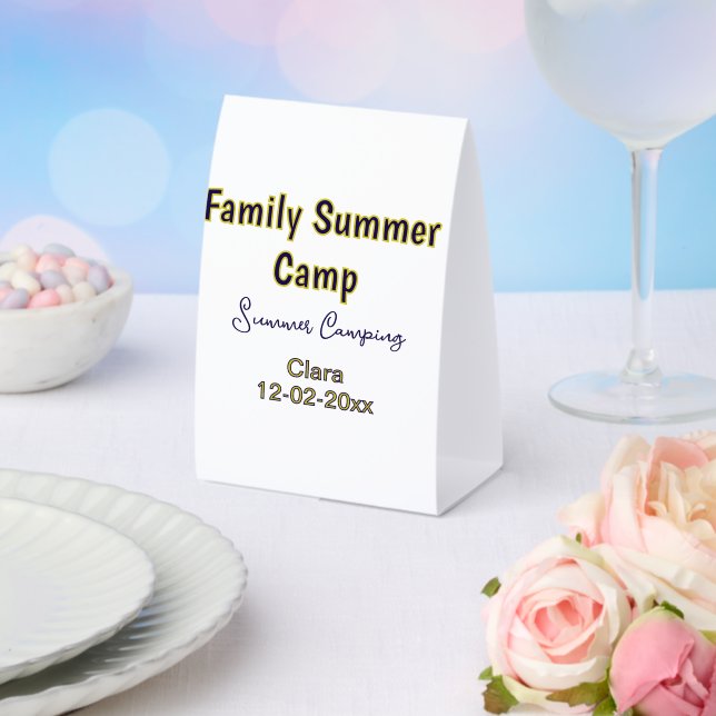 Family camping vacation custom add name dateSummer (Insitu(Wedding))