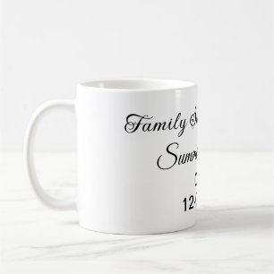Family camping vacation custom add name dateSummer Coffee Mug