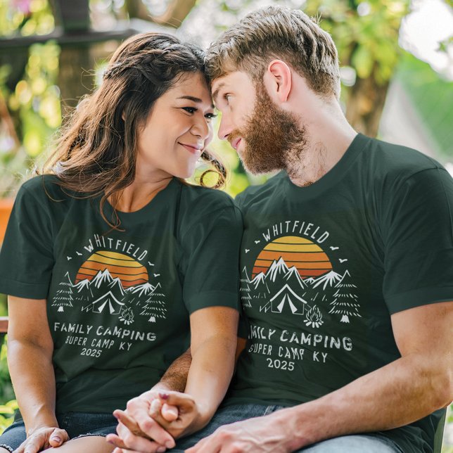 Family Camping Vacation Matching Custom T-Shirt (Creator Uploaded)