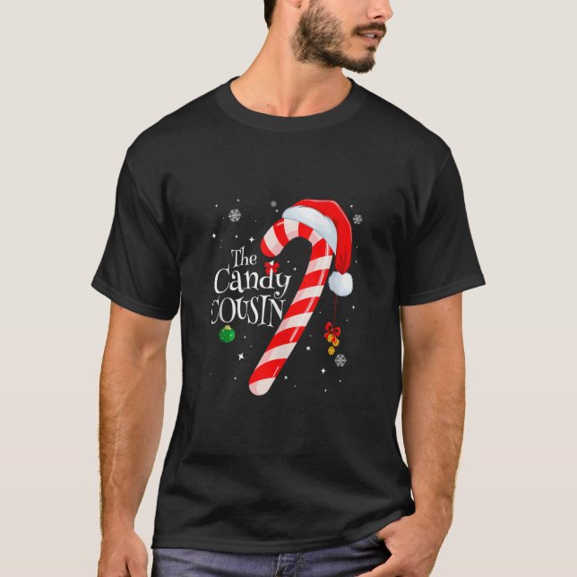 Family Candy Cousin Christmas Gnomes Women Kids Gi T-Shirt (Front)