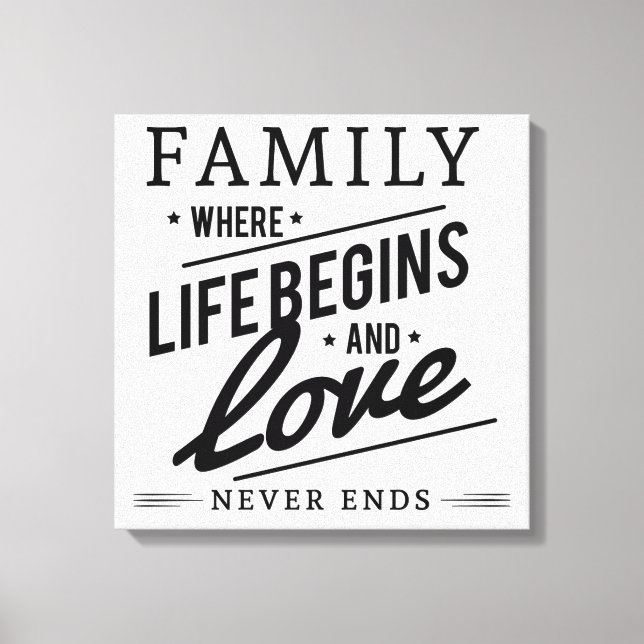 Family Canvas Print (Front)