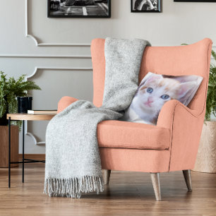 Family Cat Two Photo Cushion