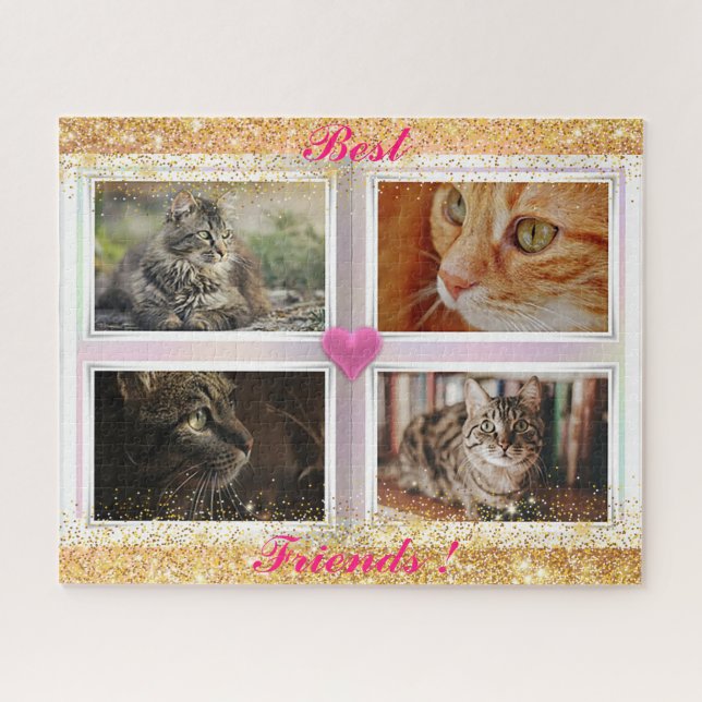 Family Cats Popular Gift Jigsaw Puzzle (Horizontal)