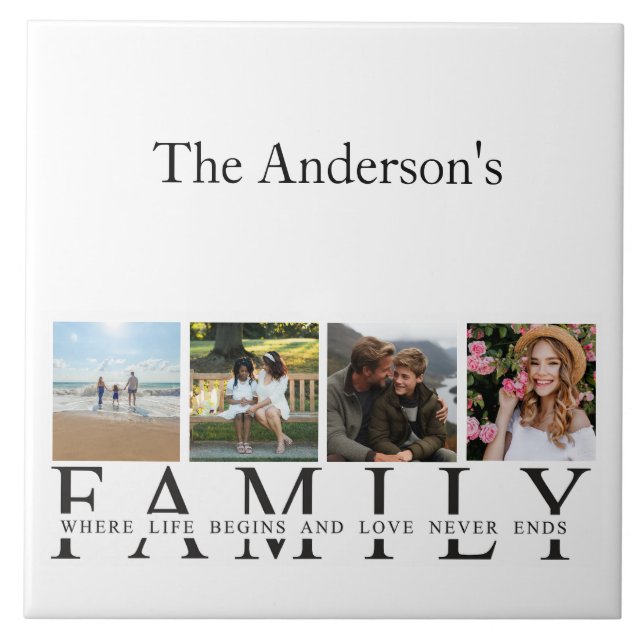 Family Ceramic Tile (Front)