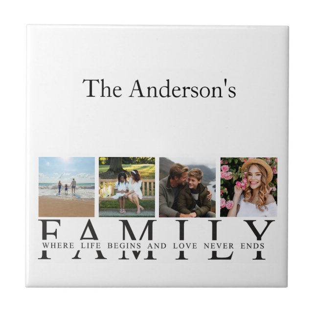 Family Ceramic Tile (Front)
