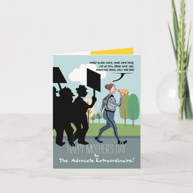 "Family Champion: Happy Mother's Day! Thank You Card (Front)