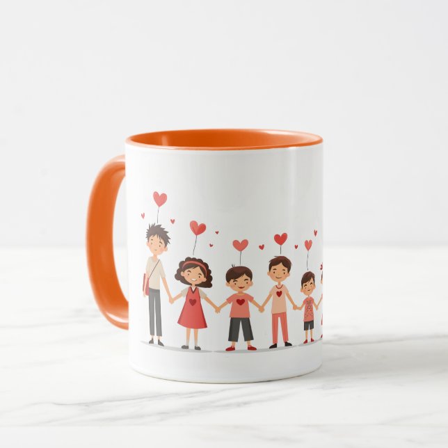family characters mug (Front Left)