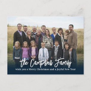 Family Cheer Christmas Card Photo Holiday Postcard