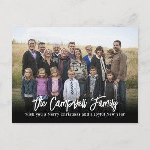 Family Cheer Christmas Card Photo Holiday Postcard