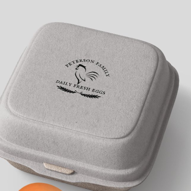 Family Chicken Farm Business Rustic  Rubber Stamp (Family Chicken Farm Business Rustic Rubber Stamp)