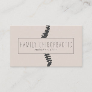 Family Chiropractic Chiropractor Business Card