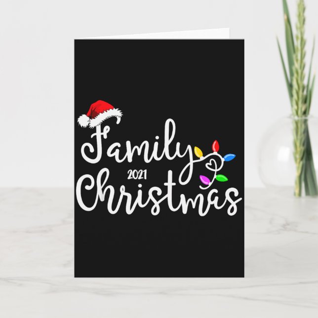 Family Christmas 2021  Card (Front)