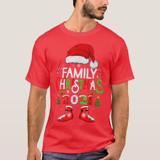 Family Christmas 2021 crew Xmas Squad santa funny T-Shirt