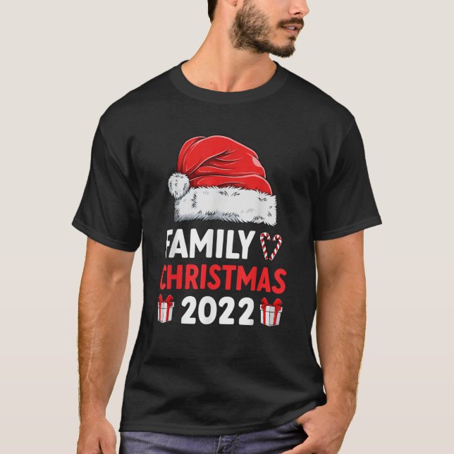 Family Christmas 2022 Cute Matching Pajama Santa S T-Shirt (Front)