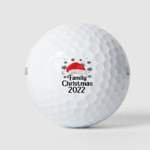 Family Christmas 2022 Matching Squad Santa Elf Fun Golf Balls