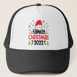Family Christmas 2022 Matching Squad Santa Elf Fun Trucker Hat