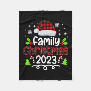 Family Christmas 2023 For Familys Matching Xmas Fa Fleece Blanket