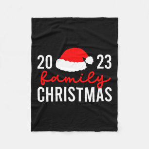 Family Christmas 2023 Matching Family Pyjamas Pjs Fleece Blanket