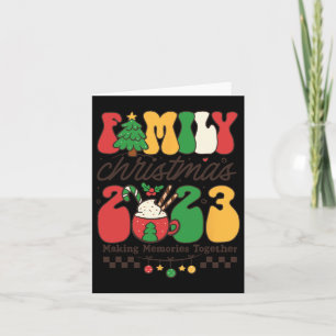 Family Christmas 2023 Matching Making Memories Xma Card