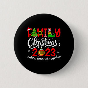 Family Christmas 2023 Matching Outfits Team Santa 6 Cm Round Badge