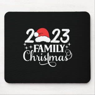 Family Christmas 2023 Matching Squad Crew Santa Fu Mouse Mat