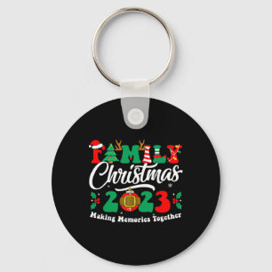 Family Christmas 2023 Matching Squad Fun Xmas Sant Key Ring