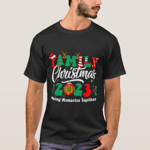 Family Christmas 2023 Matching Squad Fun Xmas Sant T-Shirt
