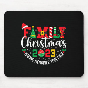 Family Christmas 2023 Matching Squad Santa Elf Fun Mouse Mat