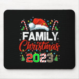 Family Christmas 2023 Matching Squad Santa Elf Fun Mouse Mat