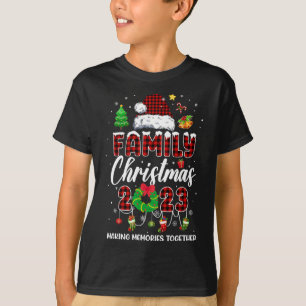 Family Christmas 2023 Matching Squad Santa Elf Fun T-Shirt
