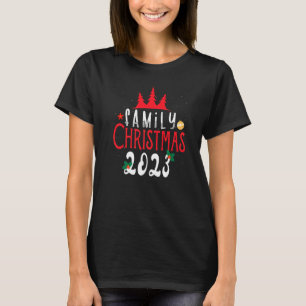 Family Christmas 2023 Matching Squad Santa Elf T-Shirt