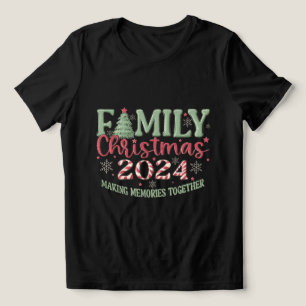 Family Christmas 2024 Black Tri-Blend Shirt