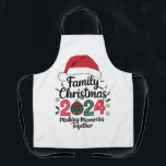 Family Christmas 2024 Making Memories Together Apron<br><div class="desc">Family Christmas 2024 Making Memories Together</div>