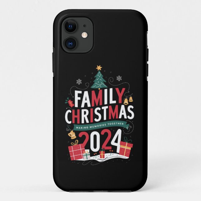 Family Christmas 2024 Making Memories Together Case-Mate iPhone Case (Back)